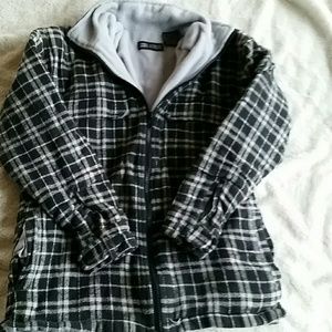 Boys lined flannel jacket